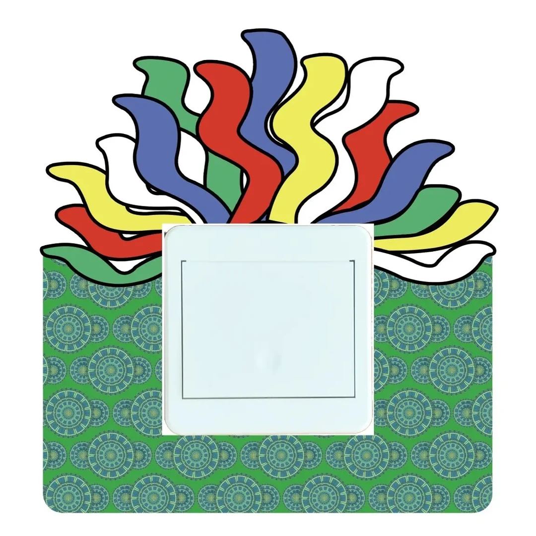 简约3D立体家用开关贴插座保护套灯开关装饰墙贴