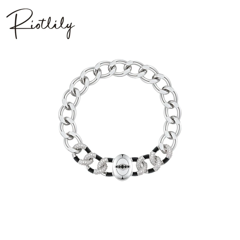 Riot/艾特里里ROCK系列手链雅酷链条手饰女帅气潮酷