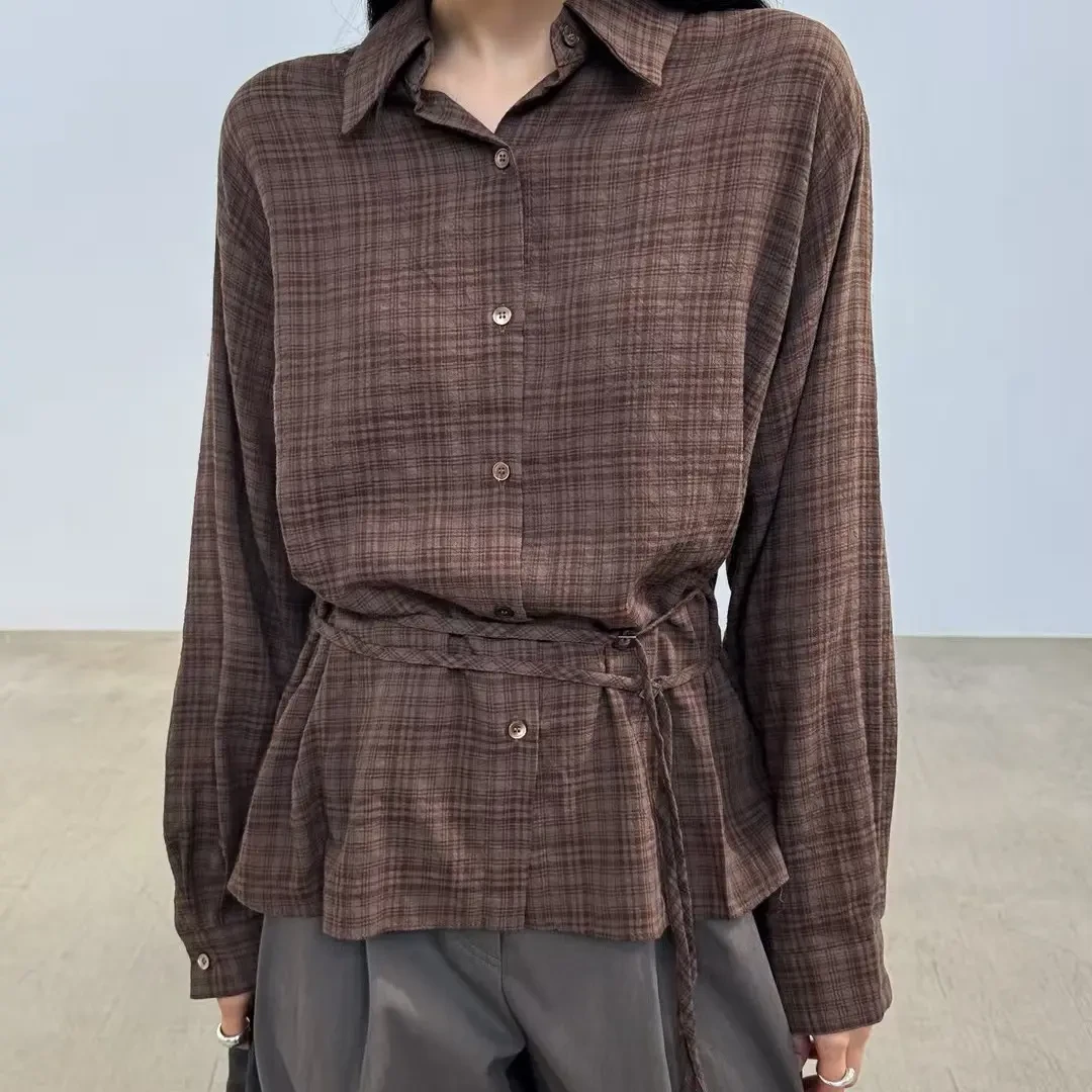 韩国东大门正品 LA格子衬衫  正品不退换