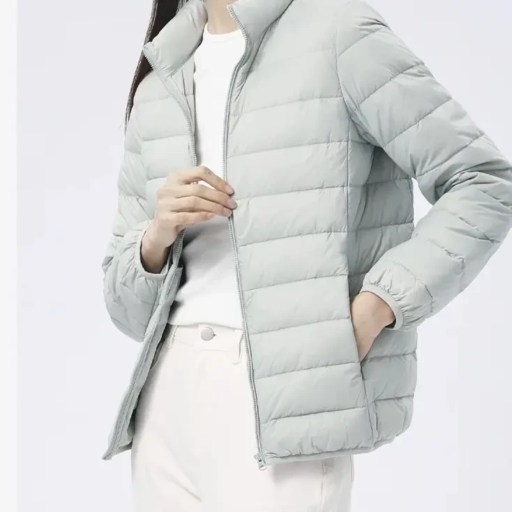 51131短款羽绒服轻量化2025新款女款圆领修身百搭时尚保暖外套