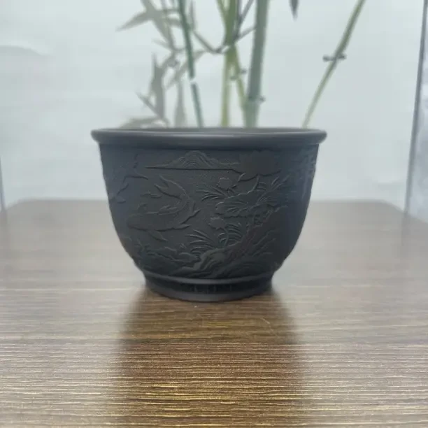 新华日报优选宜兴原矿手工杯【年年有余】