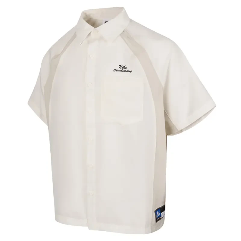 NIKE/耐克男子SB Dri-FIT 速干梭织短袖保龄球休闲衬衫HJ2959-133