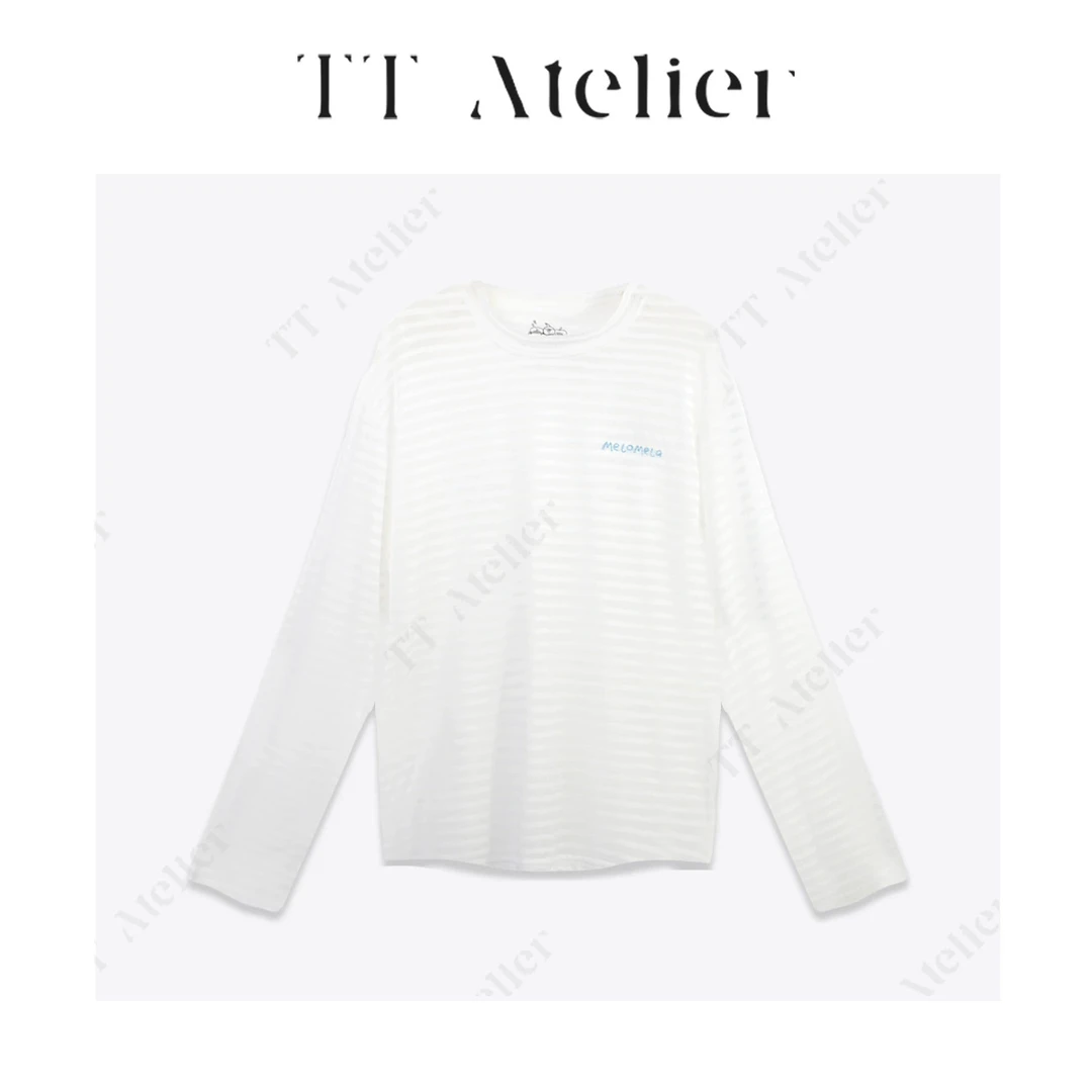 TT设计师【闪灵】宽松显瘦遮肉条纹罩衫TT190210