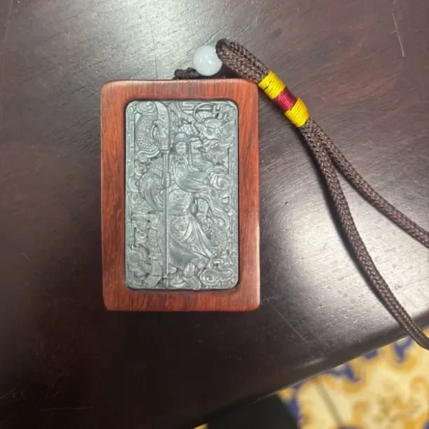 非金属木质吊坠 平安无事牌