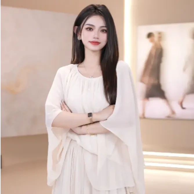 vco/微酷25夏季宽松仙气欧若风长款时尚套装显瘦气质