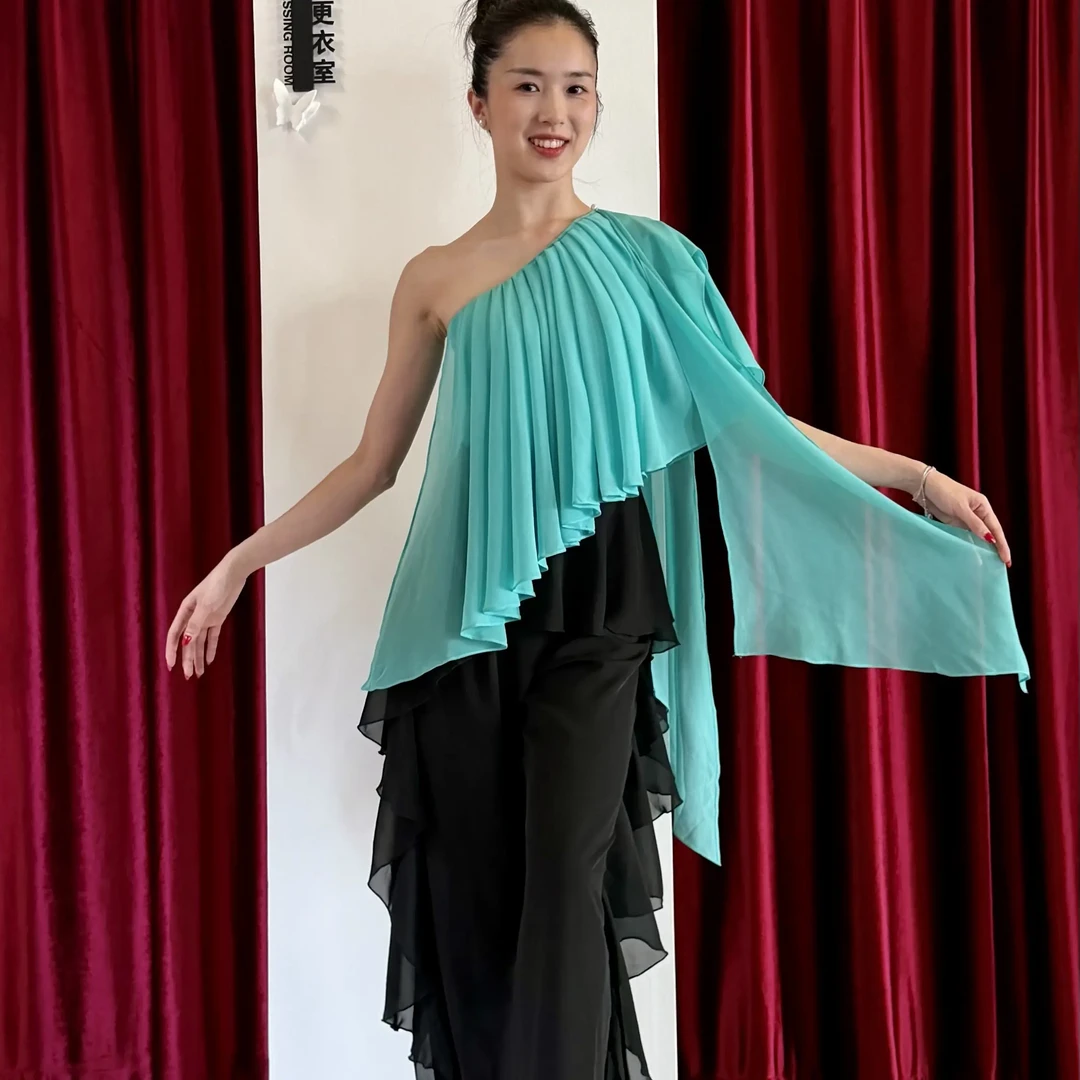 DM DANCEWEAR高级定制|小美人鱼|女士摩登舞上衣新款