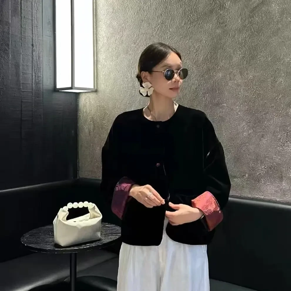 重工女装休闲风厚款网红长袖时尚秋季宽松型短外套