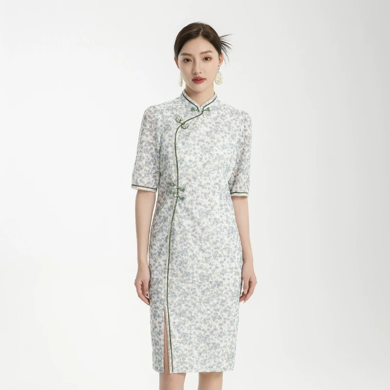 【媛媛女王专享】【兰蕊】新中式连衣裙旗袍女高级感P31TQ2586