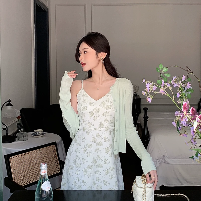 林关关 温柔薄款开衫针织外套50585