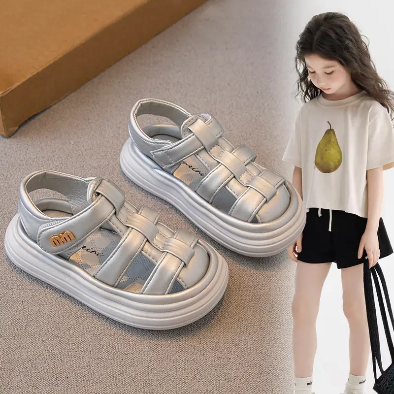 ABC儿童凉鞋包头运动风轻便罗马鞋2025夏季新款男童小女宝凉鞋