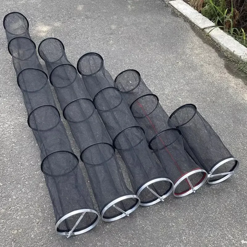 野钓便携小鱼护小号钓鱼小眼网兜防挂速干折叠渔护溪流走钓鱼网袋