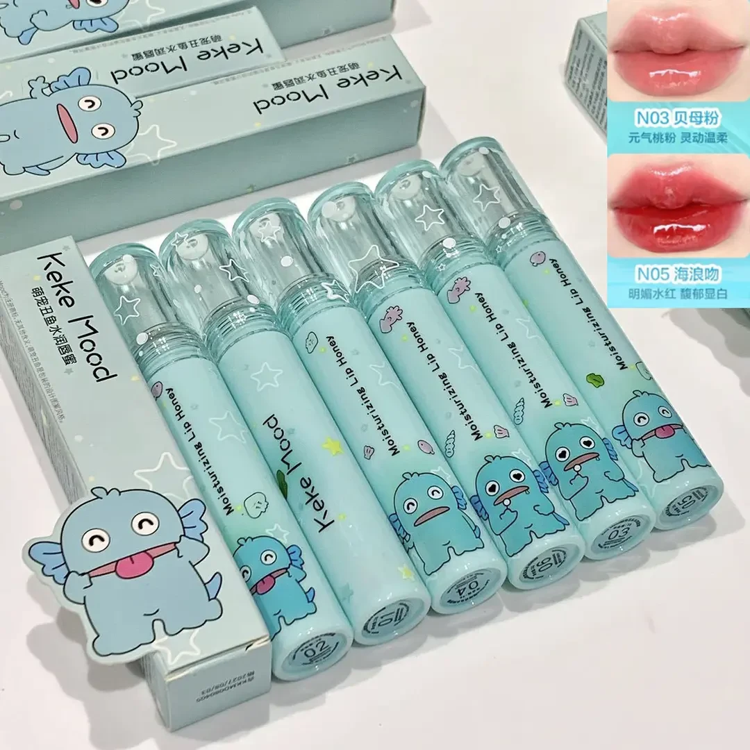 kekemood萌宠丑鱼水润唇蜜持色镜面唇釉保湿滋润显色淡唇纹不拔干