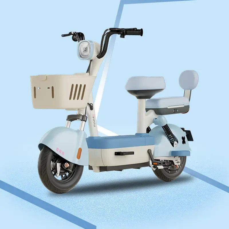 新国标2025款学生双人电瓶车两轮代步电动车48V锂电池成人电动车