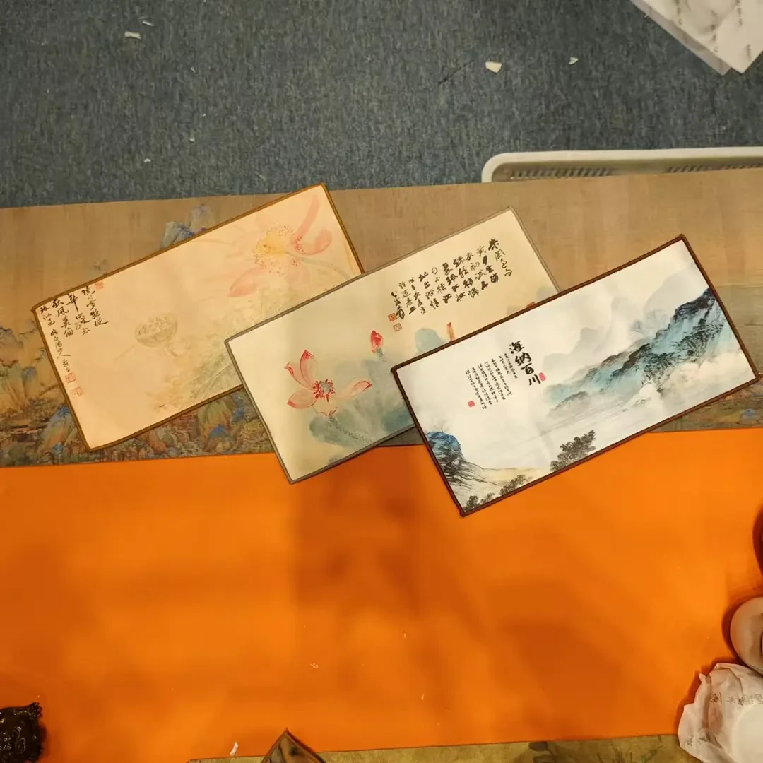 一鸣 古风加厚吸水清雅荷韵茶巾茶布抹布轻奢吸水养壶巾2278