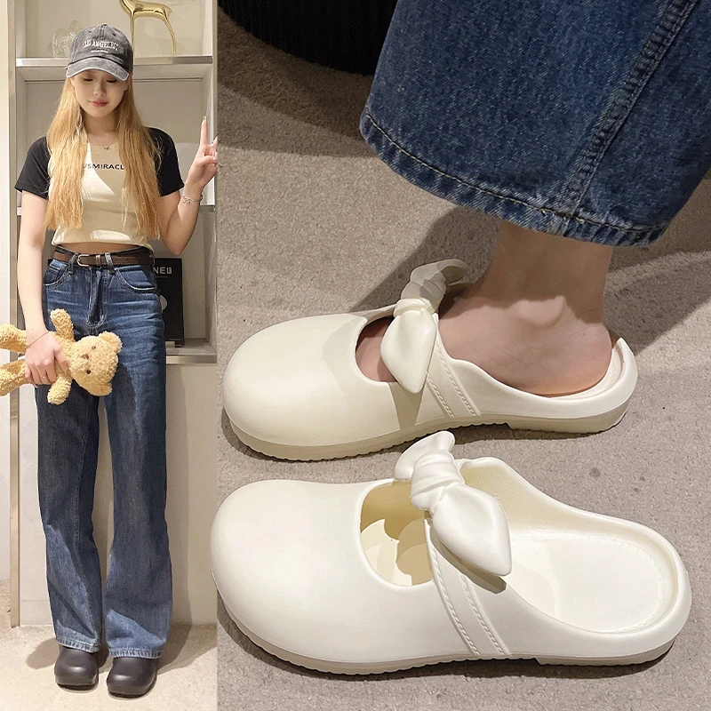 2025新款凉拖女夏季居家踩屎感浴室凉拖显白防滑防水防臭可外穿