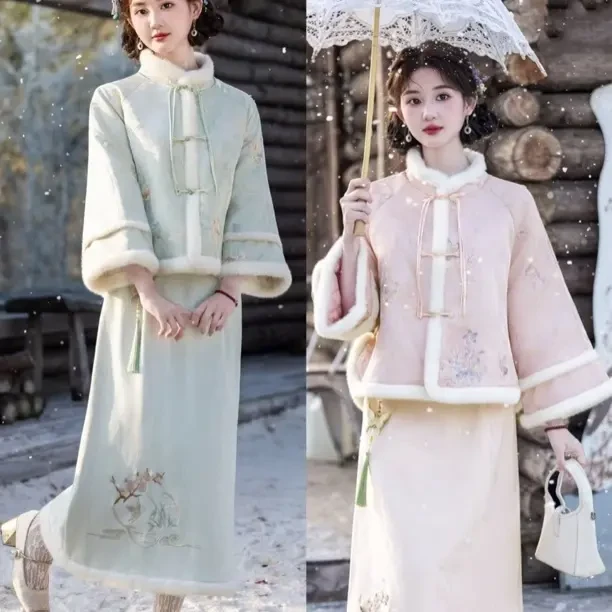 《荷糖》外套新中式甜美文艺日常2025新款冬款女