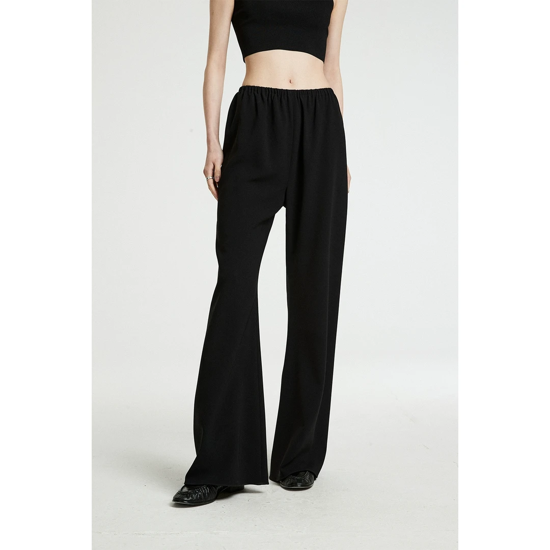 MRS Studios 日本三醋酸抗皱垂感 显瘦阔腿微喇及地空气裤神仙裤