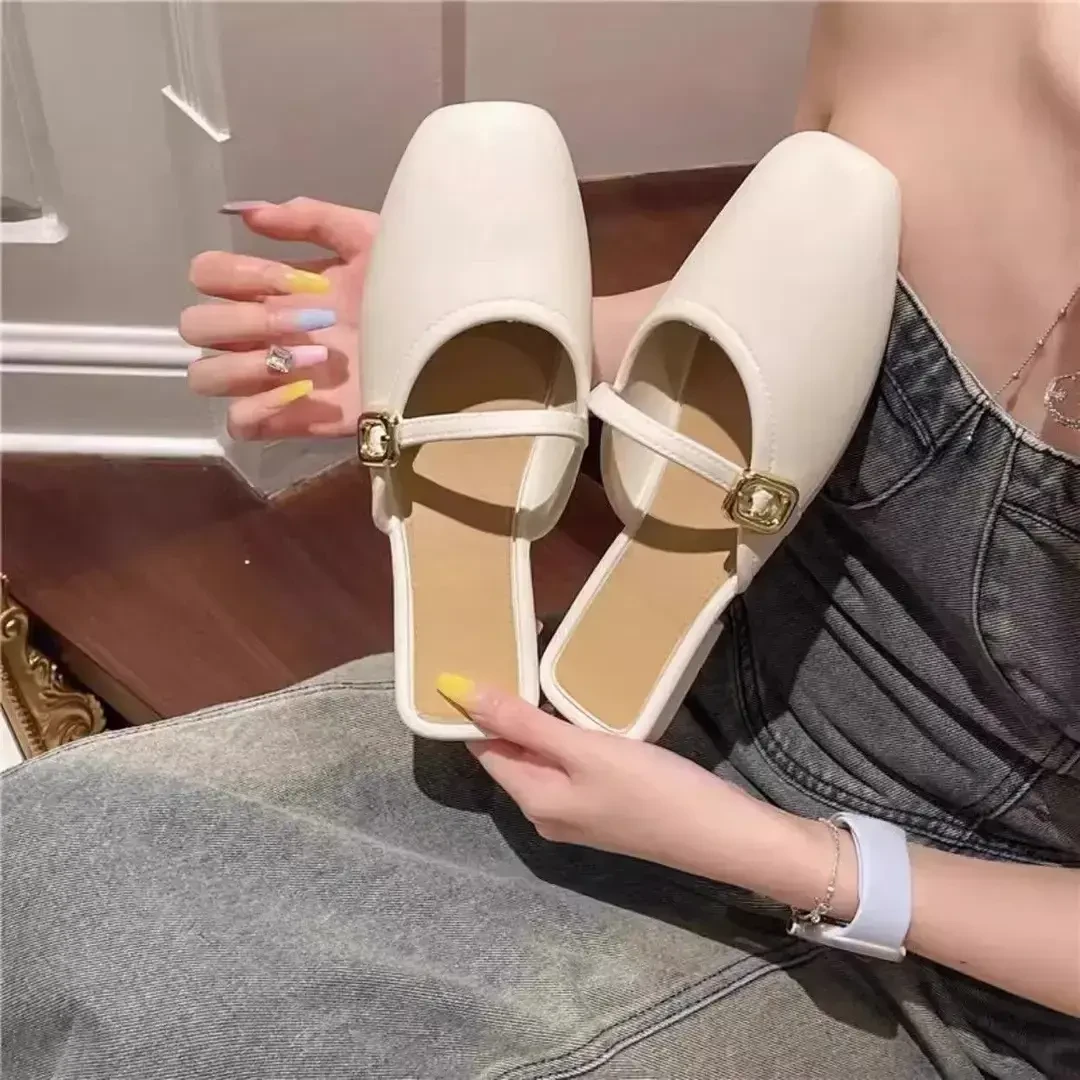 四季鞋法式气质2025女新款复古春夏包头百搭懒人外穿玛浅口凉拖