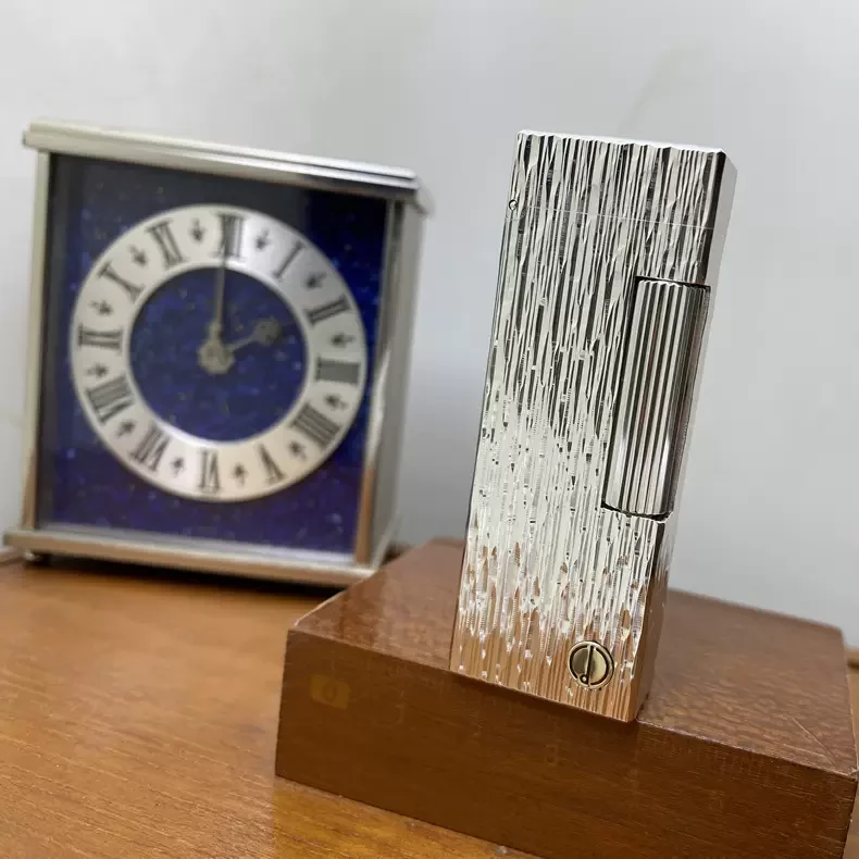 原品保证！阿尔弗雷德·登喜银色树皮花纹款打火机Sx