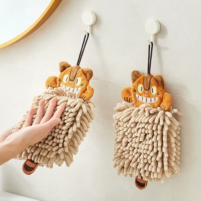 川岛屋雪尼尔擦手巾可挂式超强吸水抹手布可爱儿童毛巾厨房擦手布