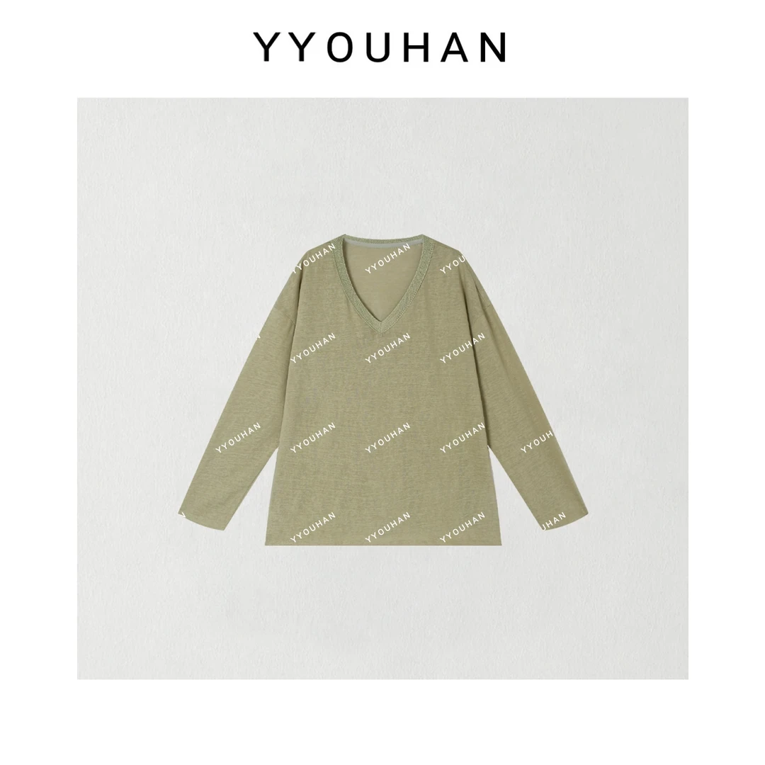 【V领大版上衣】2025春夏极简纯色上衣 2503C1502