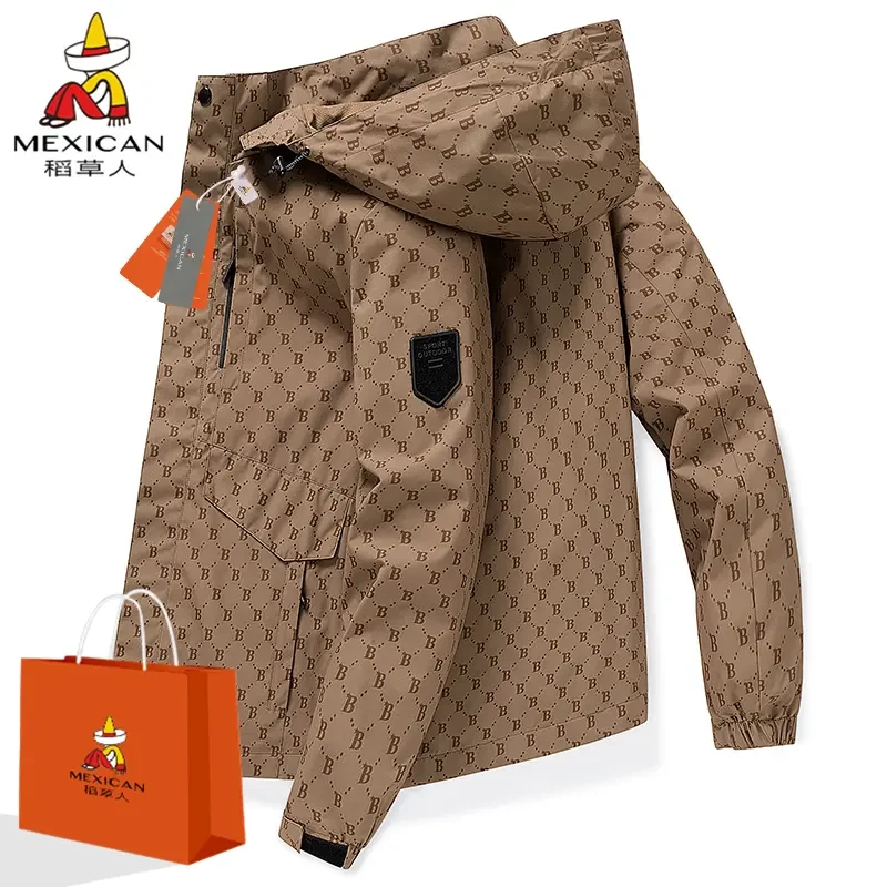 稻草人户外休闲男女2025年春款时尚潮流情侣夹克休闲百搭时尚外套