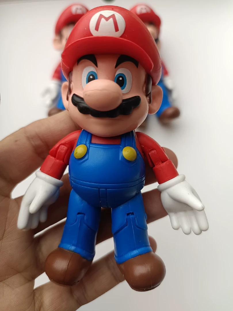 超级玛丽奥 马里奥路易可动手办人偶公仔摆件模型玩具