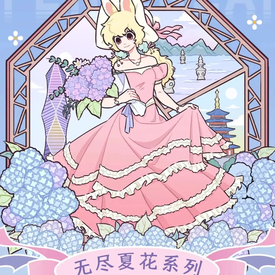 非人哉正版无尽夏花系列马口铁徽章色纸彩窗亚克力挂件小玉吧唧