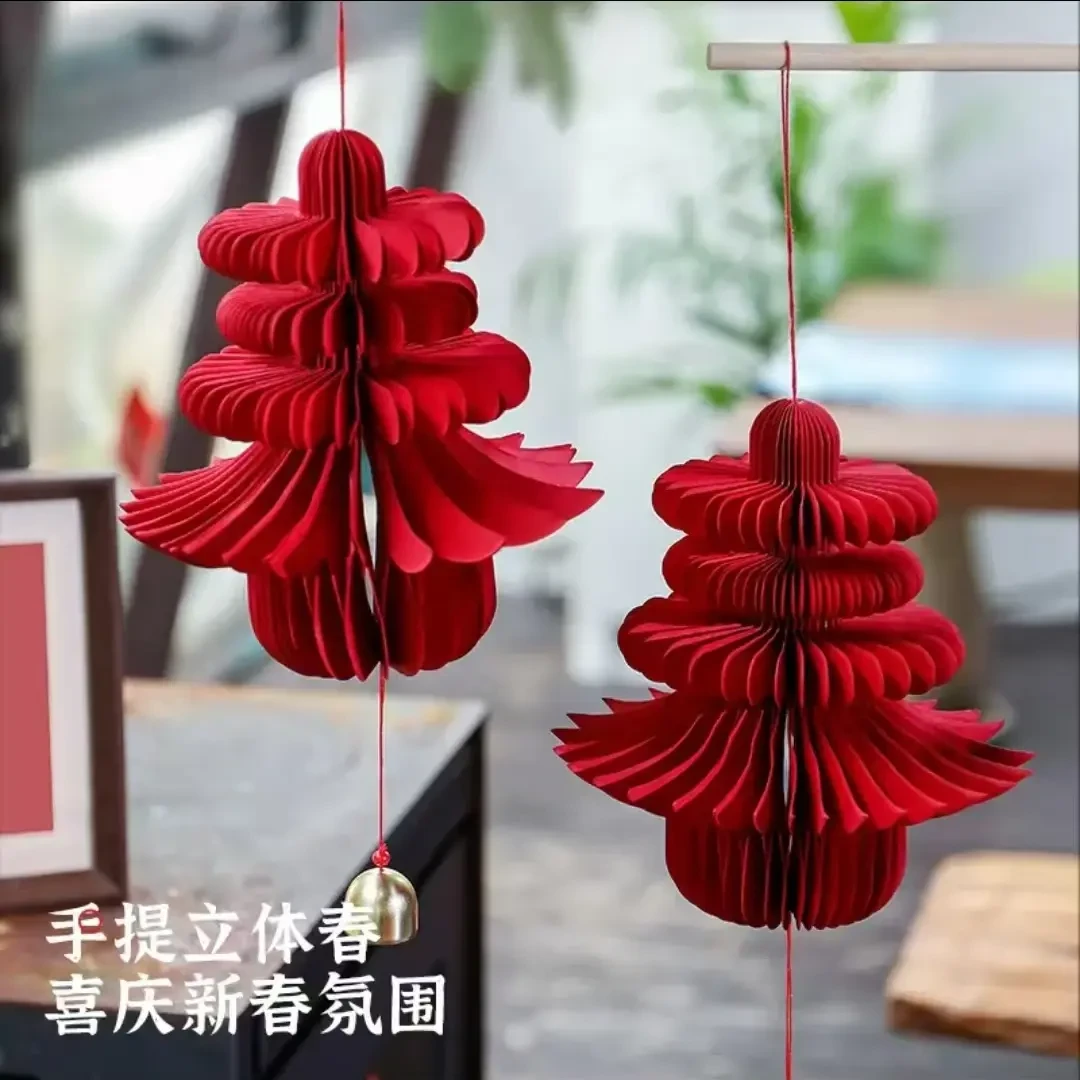 新款春字客厅装饰品创意立体折纸福家居饰品场景布置摆件新春