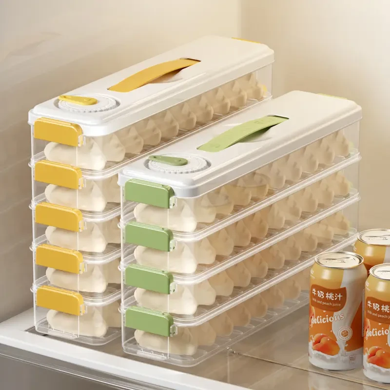 饺子盒家用食品级厨房冰箱收纳盒整理神器馄饨盒保鲜速冻冷冻专用