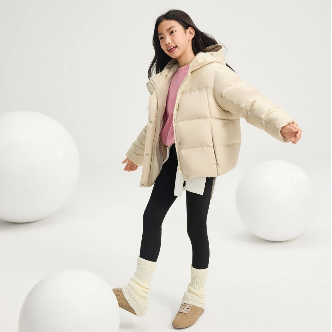 【厚轻暖】波司登2025新款儿童加厚轻薄三防连帽羽绒服T250246950DY