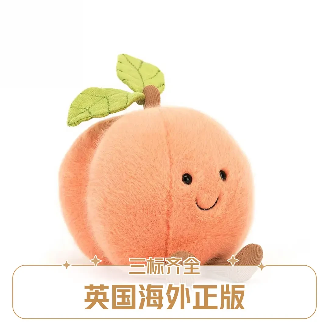 【活动价】英国Jelly趣味水蜜桃水果系列柔软毛绒玩具安抚玩偶可爱