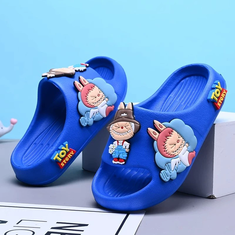 拉布布儿童拖鞋男童夏季新款男孩居家室内软底防滑浴室中大童凉拖