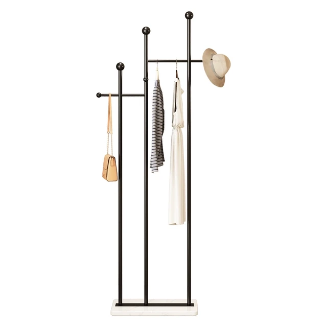 源头好货意式轻奢挂衣架大理石底座创意现代服装店展示架卧室金属