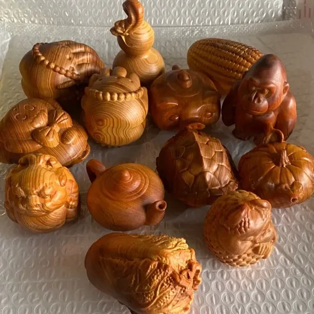 A 实木 截图拍 手工创意桌面 装饰摆件