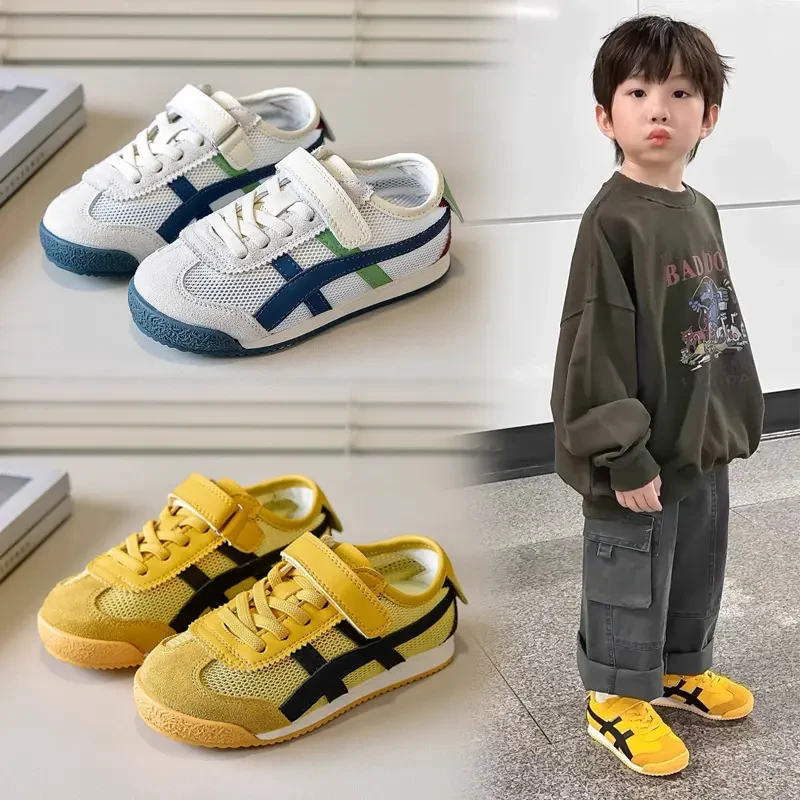 ABC男童运动鞋2025夏季新款单网面透气男童阿甘鞋女童鞋子软底鞋