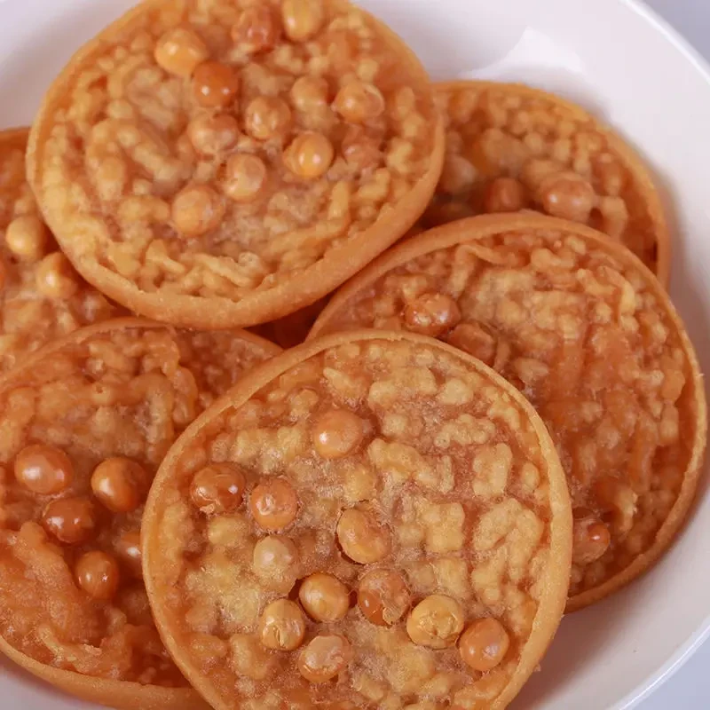 江西豆饼特产锅巴饼干零食赣州月亮巴粑小吃花生巴豆子饼香脆油炸