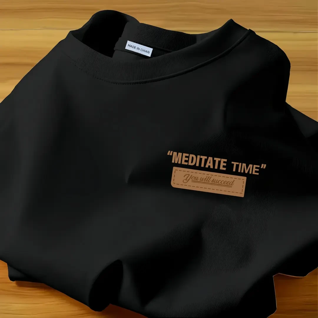 纯棉重磅夏季新款男士短袖t恤男港风ins宽松半袖潮流圆领字母上衣