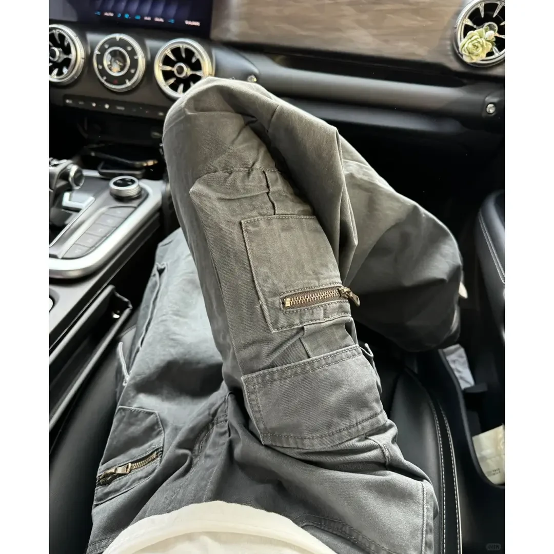 多口袋美式重磅伐木工装裤男款春季vibe裤子高街潮牌f2ocus直筒裤