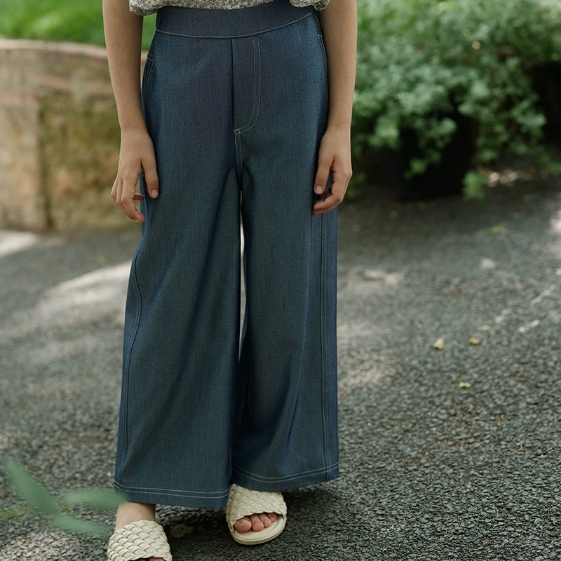 史豌豆女童牛仔直筒裤  Q1444