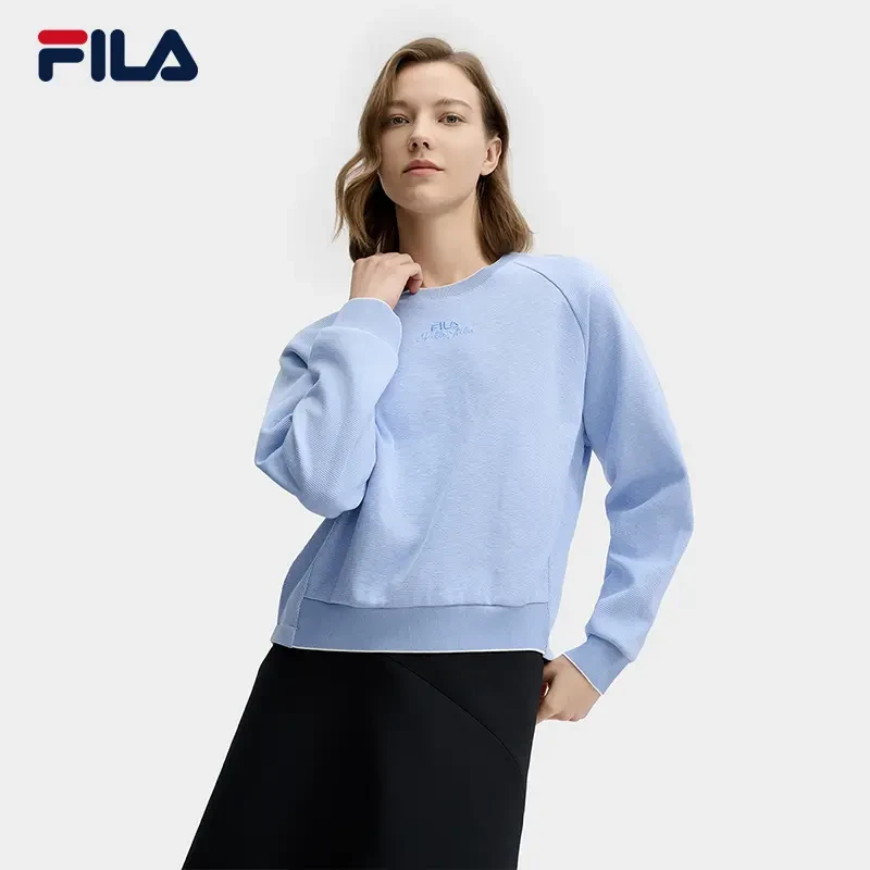 Fila/斐乐女装春季新款【时尚舒适针织】运动卫衣套头F11W513209F