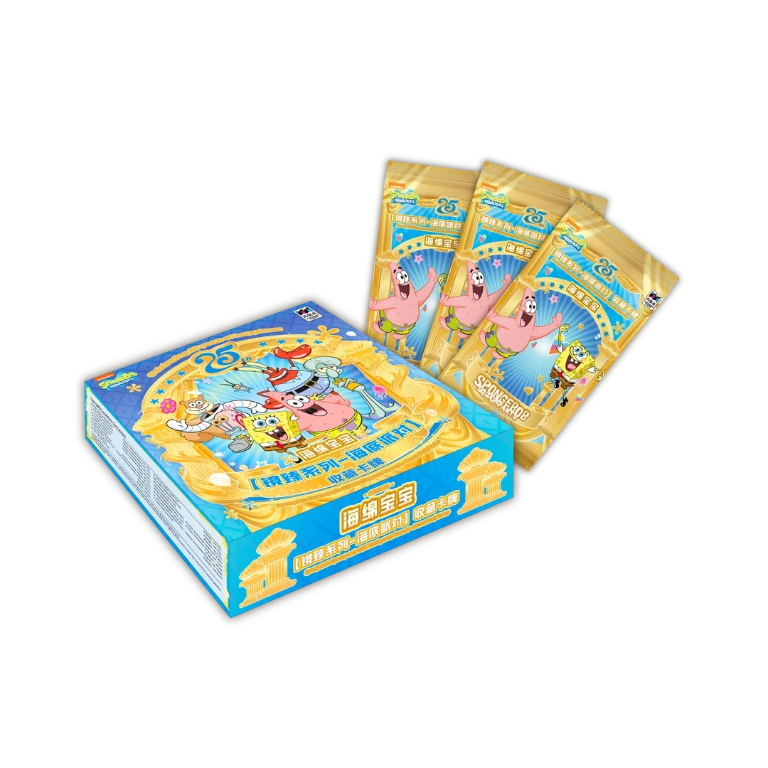 万乐卡【邪恶痞老板】海绵宝宝25周年「镜臻系列海底派对」收藏卡牌