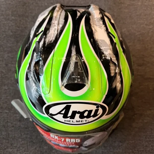Arai 摩托车赛车全盔，霍普金斯，35号鬼爪二代，全新无使用尺码L号。
