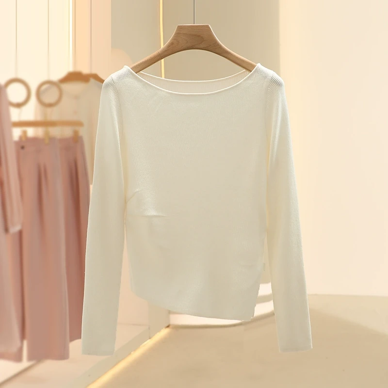 【SE】绵羊毛不规则知性优雅毛衫2025春撤柜女装设计师品牌