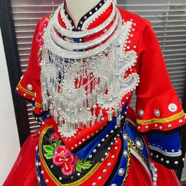 女童装苗族瑶族壮族侗族哈尼族少数民族表演演出服装NO退介意NO拍