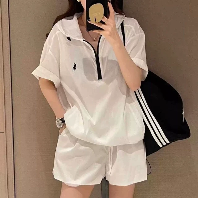 2025新款轻薄透气休闲运动防晒套装女夏季韩版时尚百搭气质两件套