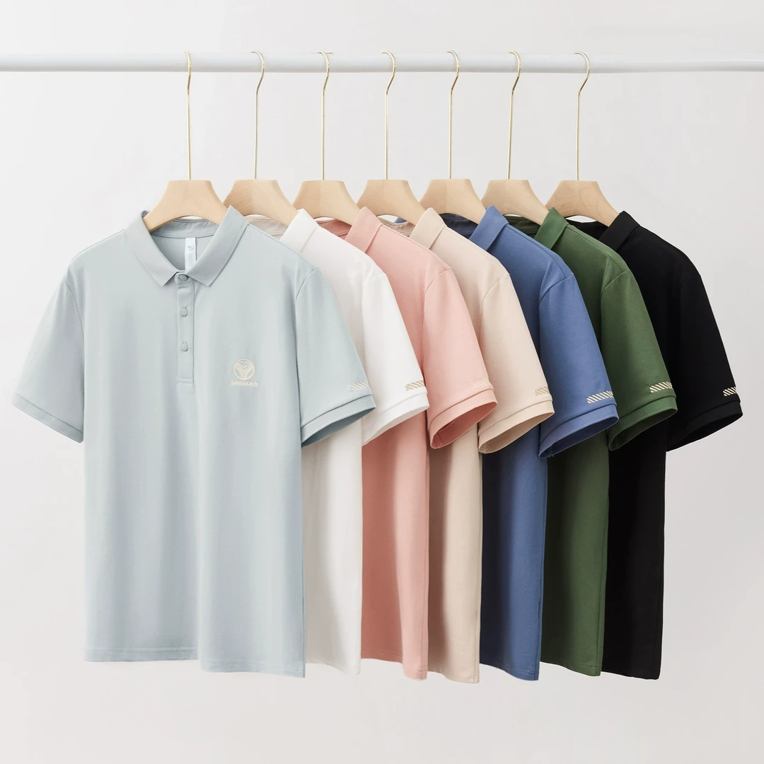高端刺绣保罗polo衫男短袖t恤冰丝翻领透气商务夏季男生痞帅半袖