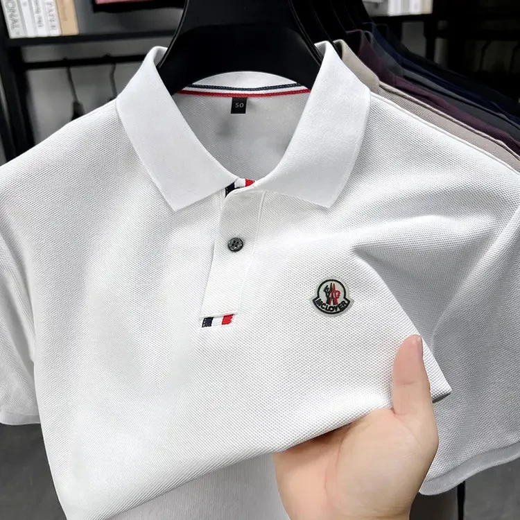 【撤柜/清仓】蒙家夏季休闲时尚纯棉T恤高档抗皱透气户外短袖POLO衫