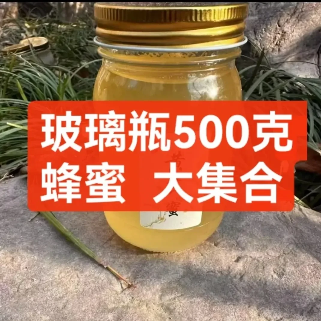阿硕家蜂蜜 真蜂蜜 玻璃瓶大集合 蜂蜜500克/瓶  蜂花粉245克/瓶