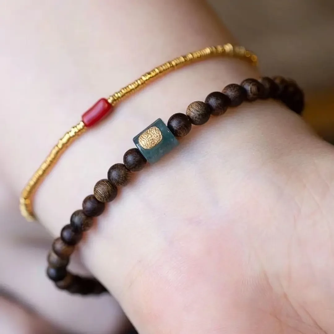 沉香天然越南芽庄沉香手串扎基拉姆沉水级白奇楠原创男女手串